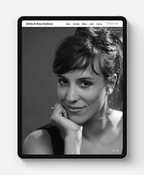 Website for the mezzo-soprano Juliette de Banes Gardonne