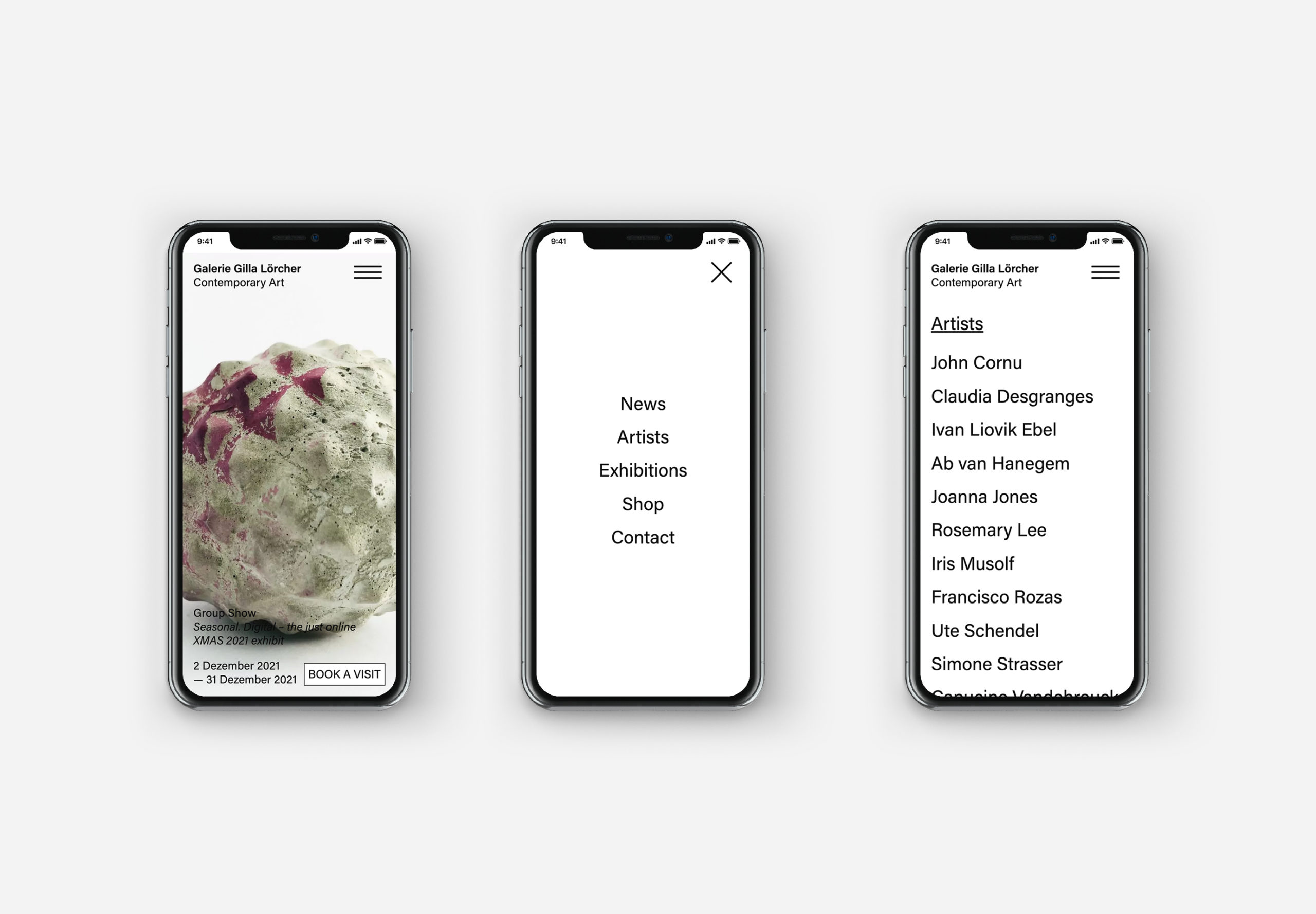 Galerie Gilla Lörcher - Website