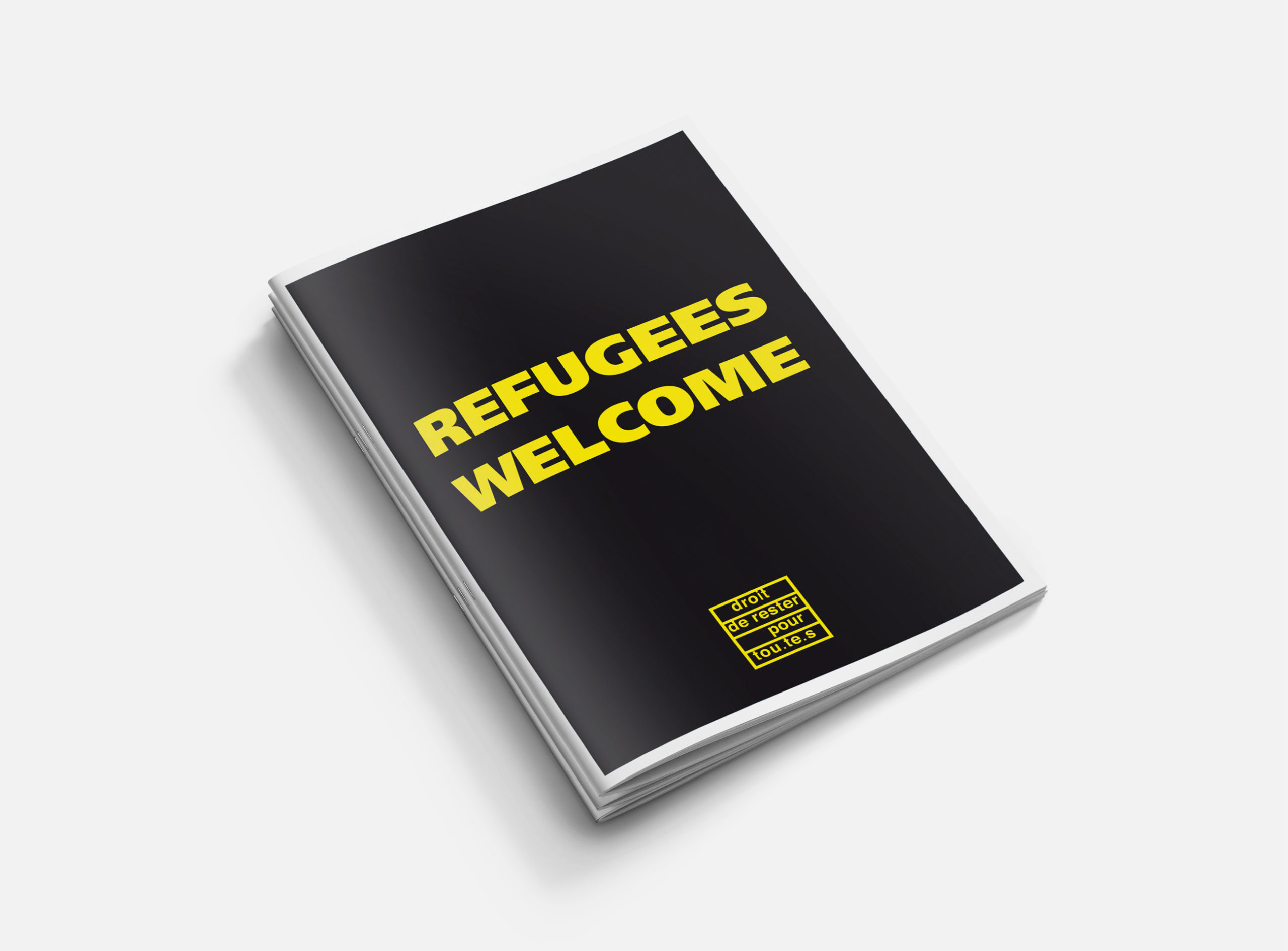 Droit de rester – Brochure and flyer