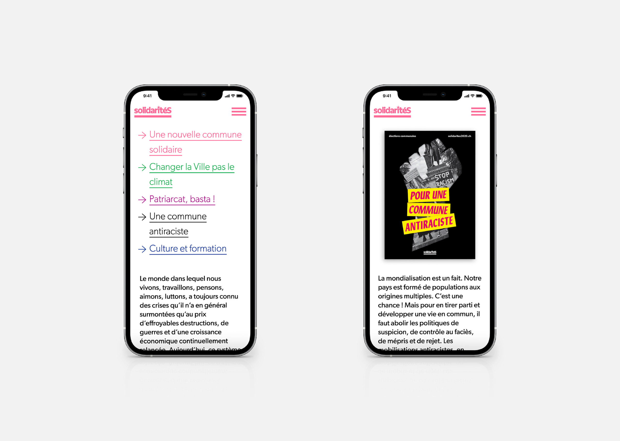 solidaritéS – 2020 Campaign